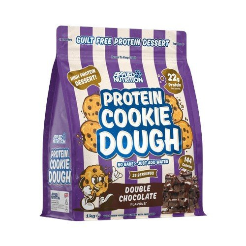 Applied Nutrition Protein Cookie Dough Dessert Podwójna Czekolada Wysokobiałkowy Deser 1000g