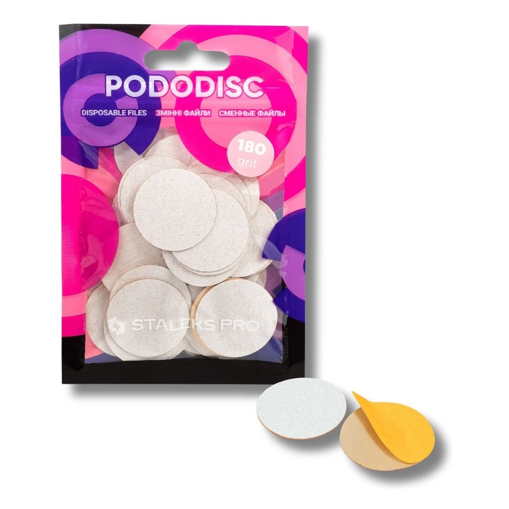 Staleks Pro Wymienne Pilniki Białe do Dysku do Pedicure PODODISC XS EXPERT 50 Sztuk