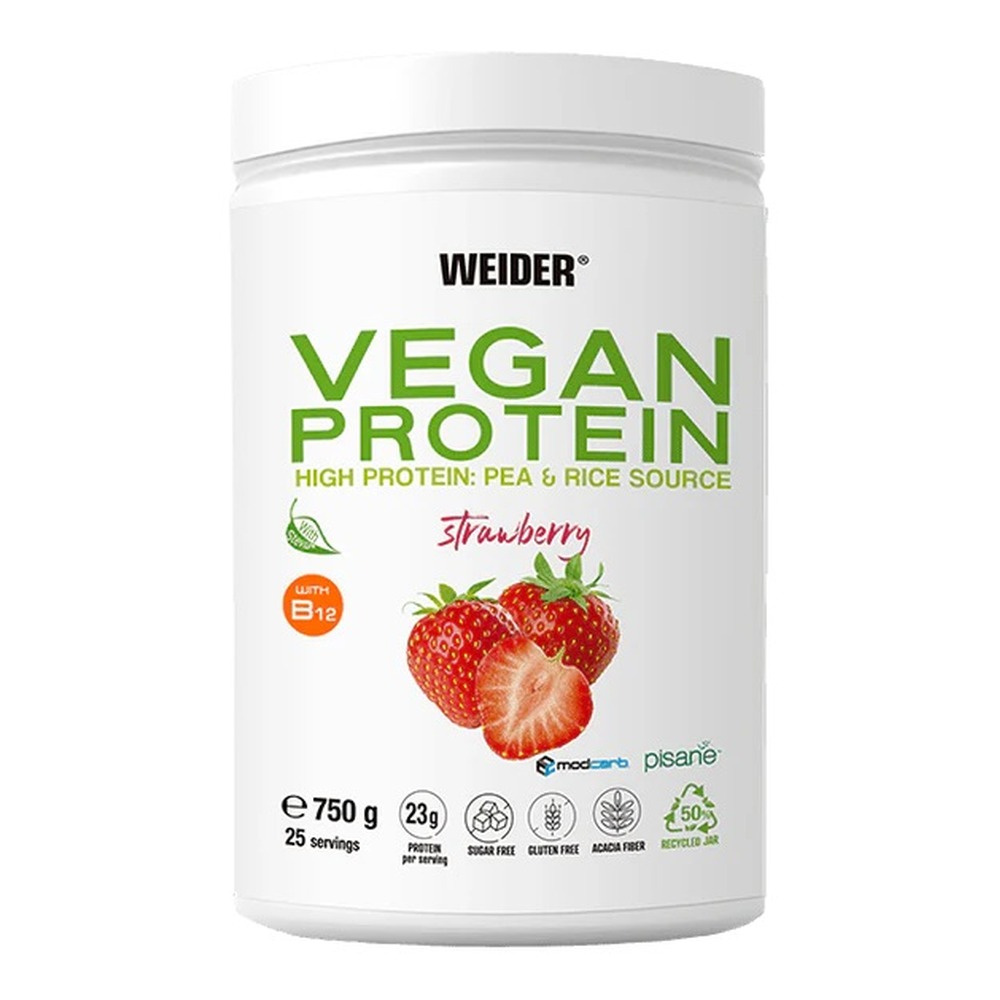 Weider Vegan Protein, Strawberry - 750g
