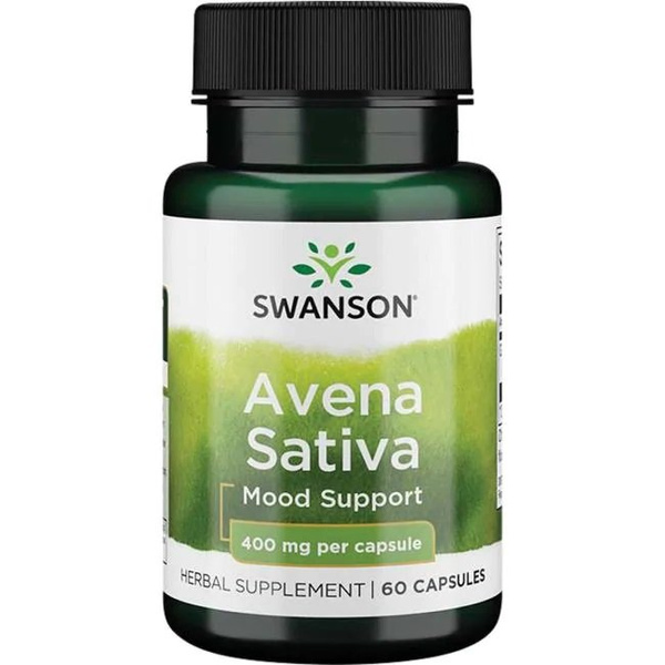 Swanson Avena Sativa 400mg na Układ Nerwowy 60 Kapsułek