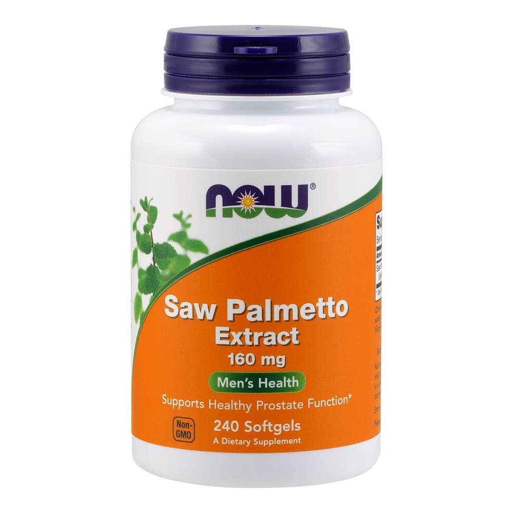 NOW Foods Palma Sabałowa Ekstrakt 160mg Na Zdrowie Prostaty 240 Kapsułek