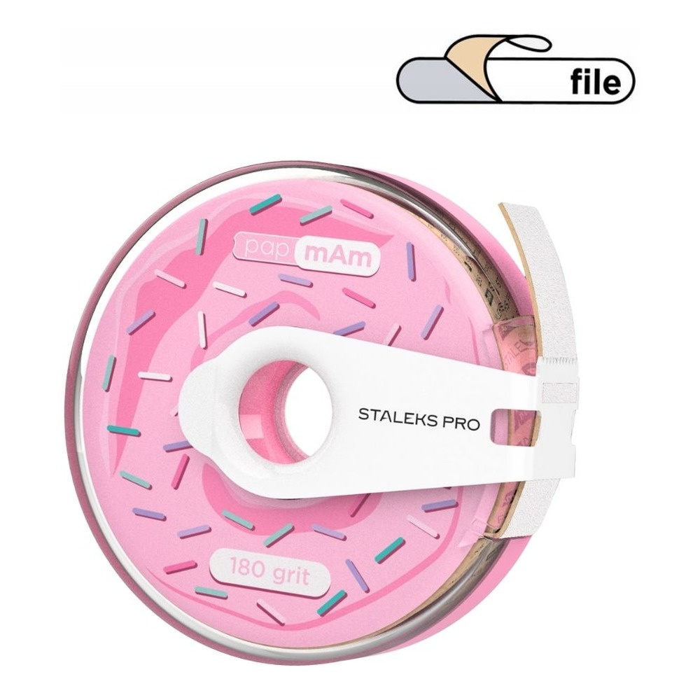Staleks Pro Expert Taśma Ścierna Biała PapmAm EXPERT w Plastikowym Pudełku 180 Grit ATC-180w 7m