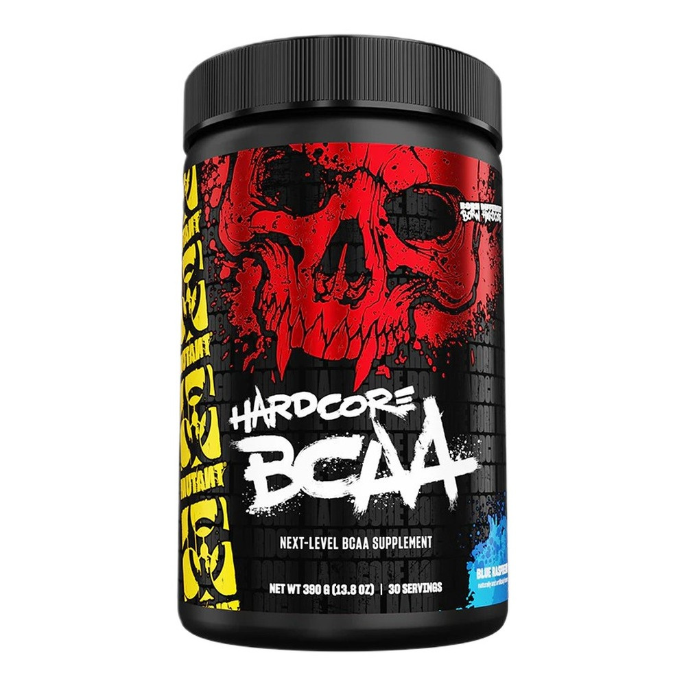 Mutant Hardcore BCAA w Proszku z Elektrolitami na Wsparcie Treningu Niebieska Malina 390g