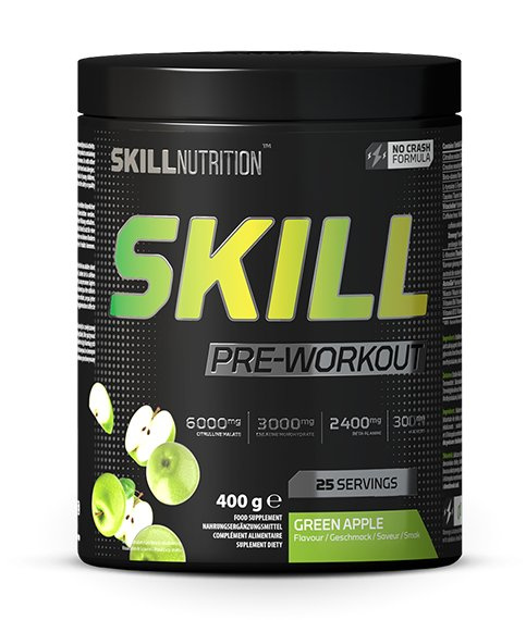 Skill Nutrition Skill Pre Workout Zielone Jablko 400g