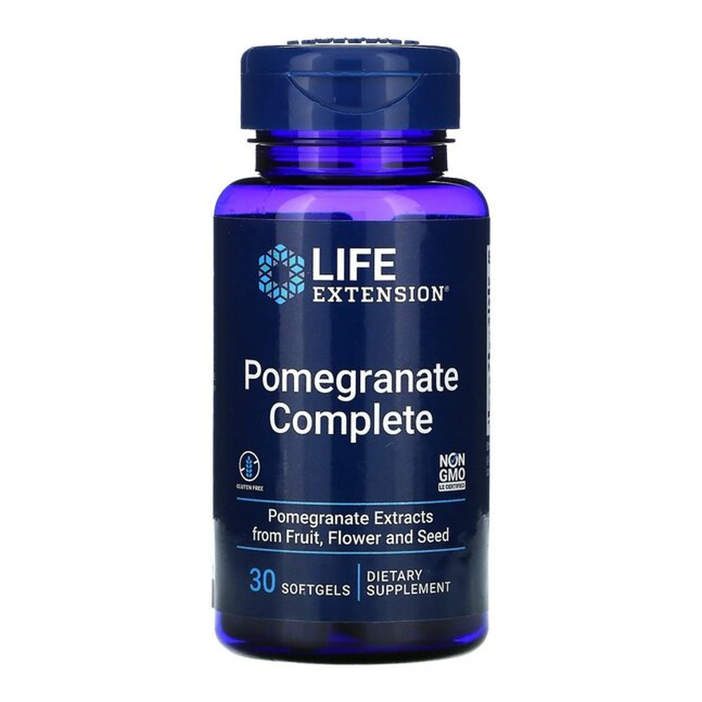 Life Extension Pomegranate Complete Ekstrakt z Granatu Na Zdrowie Serca i Całego Organizmu 30 Kapsułek Miękkich