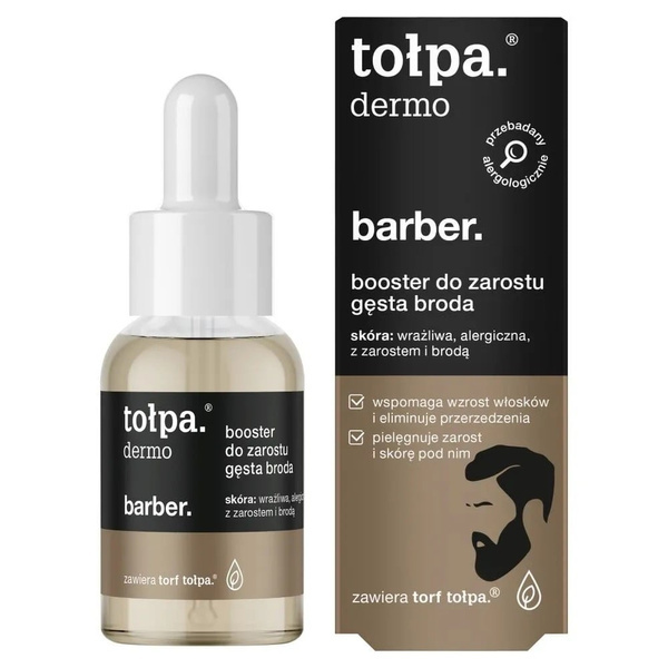 Tolpa Dermo Barber Booster do zarostu i gęstej brody dla mężczyzn 30ml