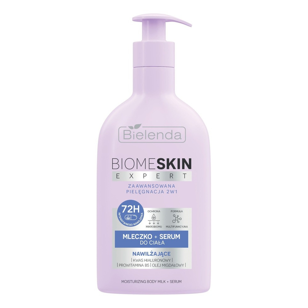 Bielenda Biome Skin Expert Nawilżające Mleczko i Serum do Ciała 2w1 350ml