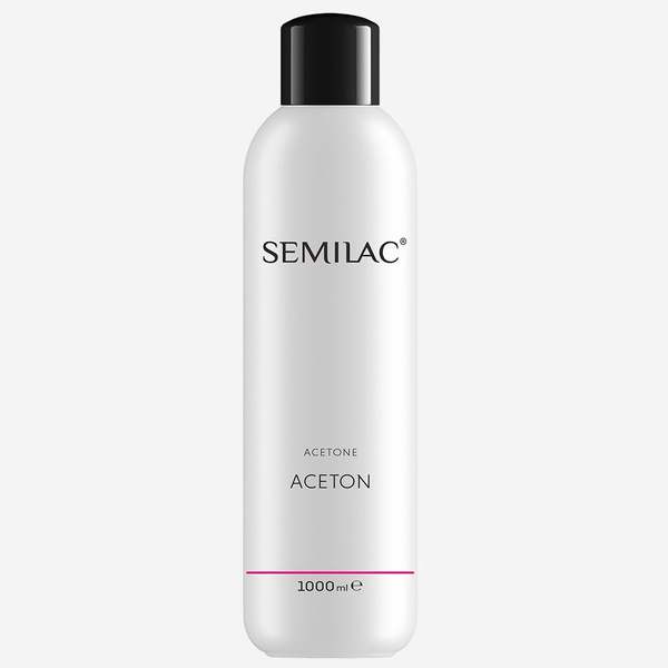 Semilac Acetone Zmywacz do Lakieru Hybrydowego 1000ml
