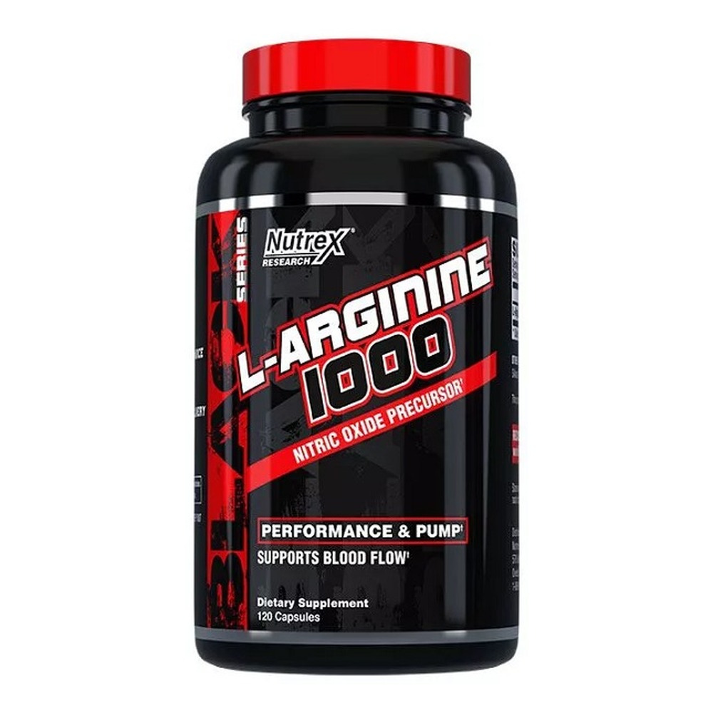 Nutrex L-Arginina 1000 na Pompę Mięśniową i Przepływ Krwi 120 Kapsułek