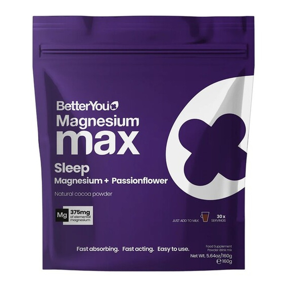BetterYou Magnez Max Sleep Proszek o Smaku Naturalnego Kakao na Spokojny Sen 160g