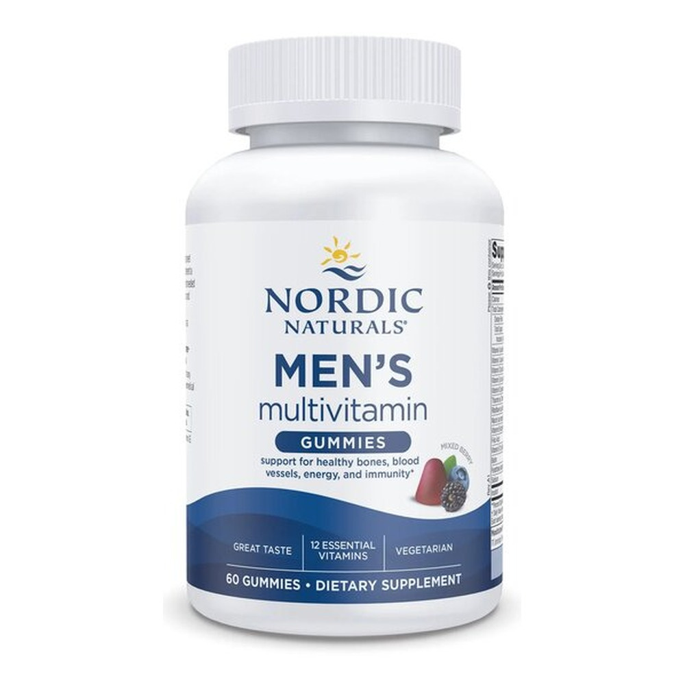 Nordic Naturals Multiwitamina dla Mężczyzn w Żelkach Mieszane Jagody 60 Żelków