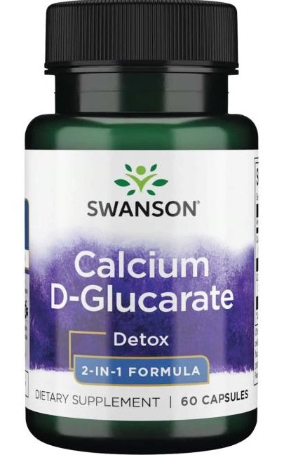 Swanson D-glukaran Wapnia na Zdrowe Kości i Metabolizm 60 Kapsułek