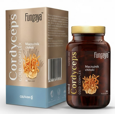 Colfarm Fungaya Cordyceps Gold Complex Premium Wspiera Energię i Witalność 90 Kapsułek
