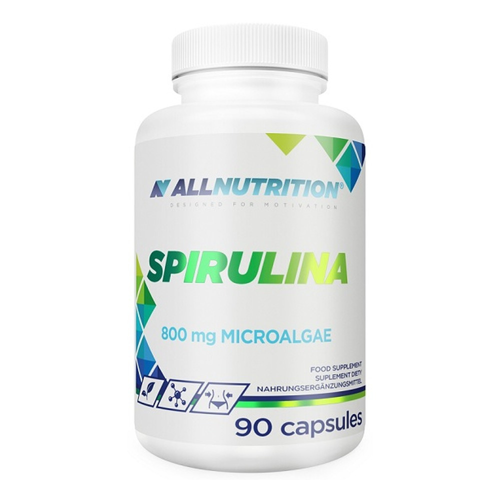 Allnutrition Spirulina 800mg 90 Kapsułek. - Wsparcie Witalności i Metabolizmu