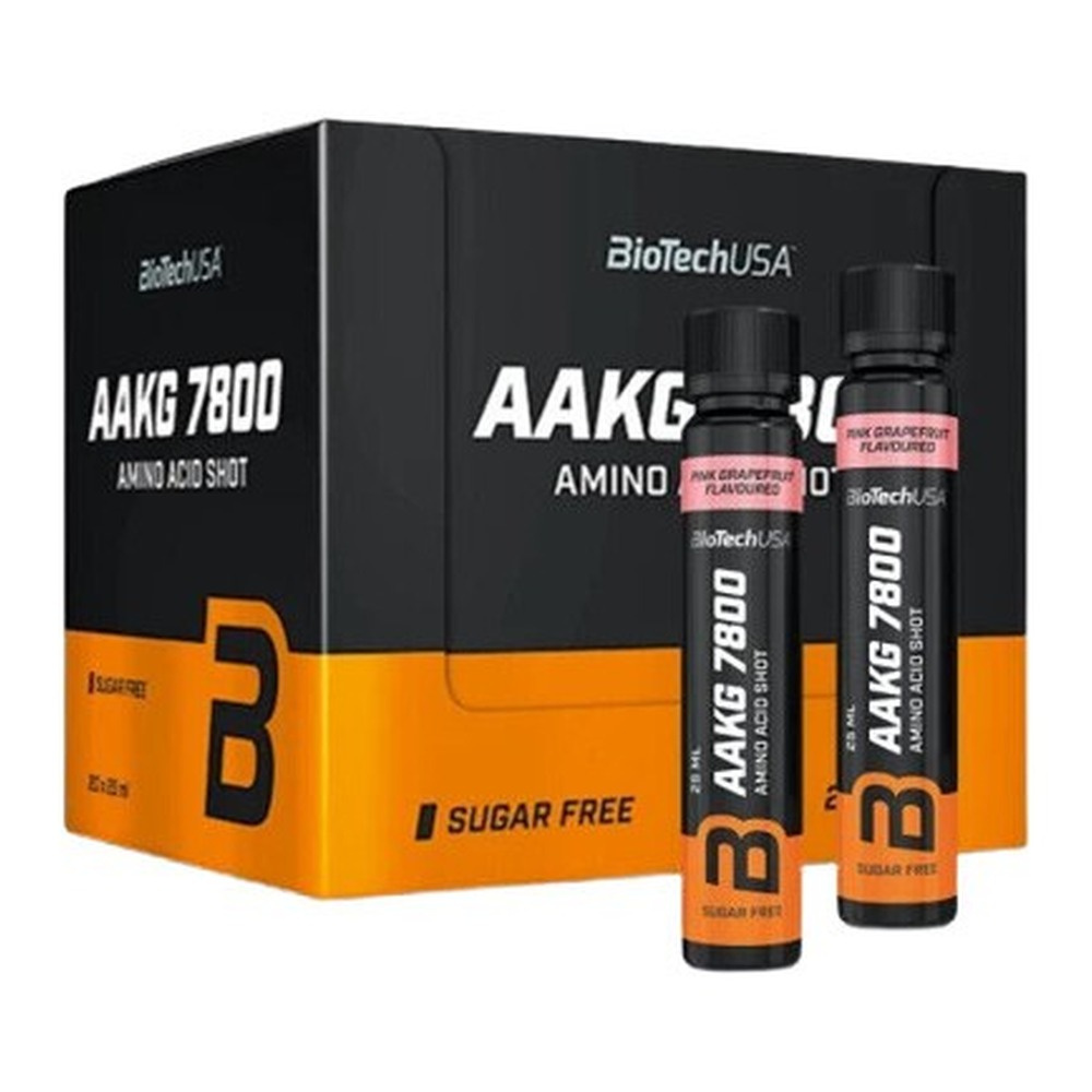 BioTechUSA AAKG 7800, Pink Grapefruit - 20 x 25 ml.