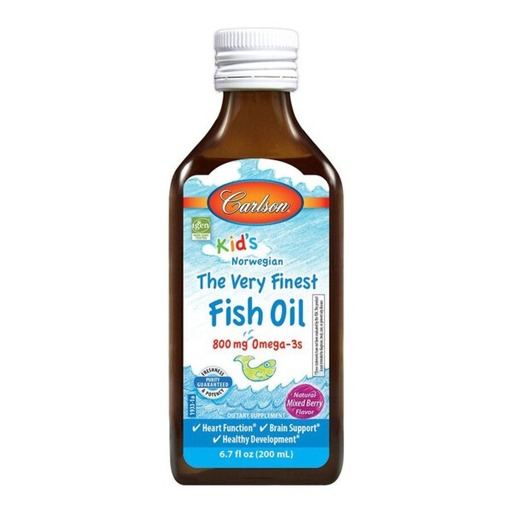 Carlson Labs Kid's The Very Finest Fish Oil, 800mg Natural Mixed Berry - 200 ml.
