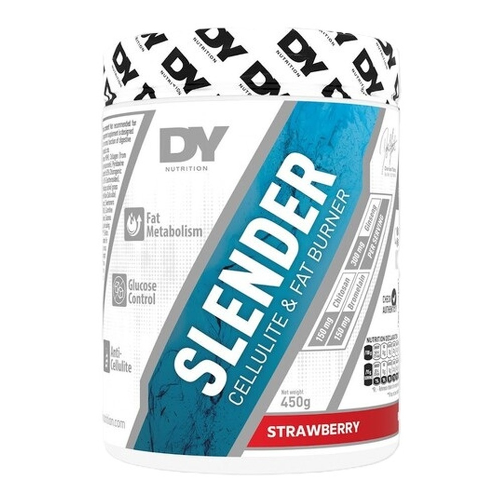 Dorian Yates Slender Spalacz Tłuszczu na Cellulit na Kontrolę Wagi Truskawkowy 450g