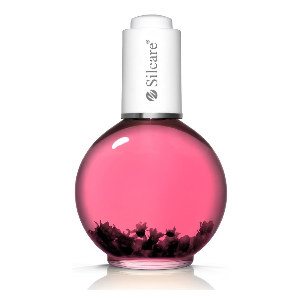 Silcare Garden of Colour Raspberry Light Pink olejek do paznokci i skórek z kwiatami 75ml