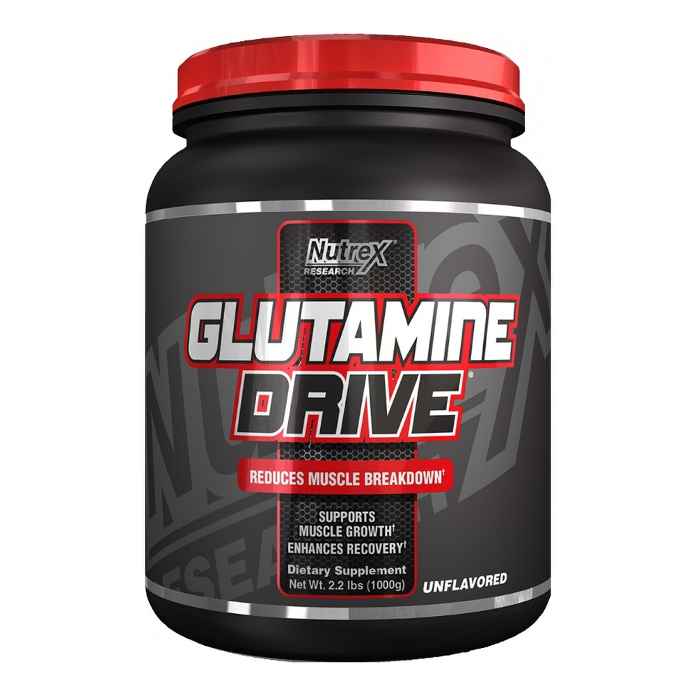 Nutrex Glutamine Drive Glutamina w Proszku Bezsmakowa na Regenerację Mięśni 1000g