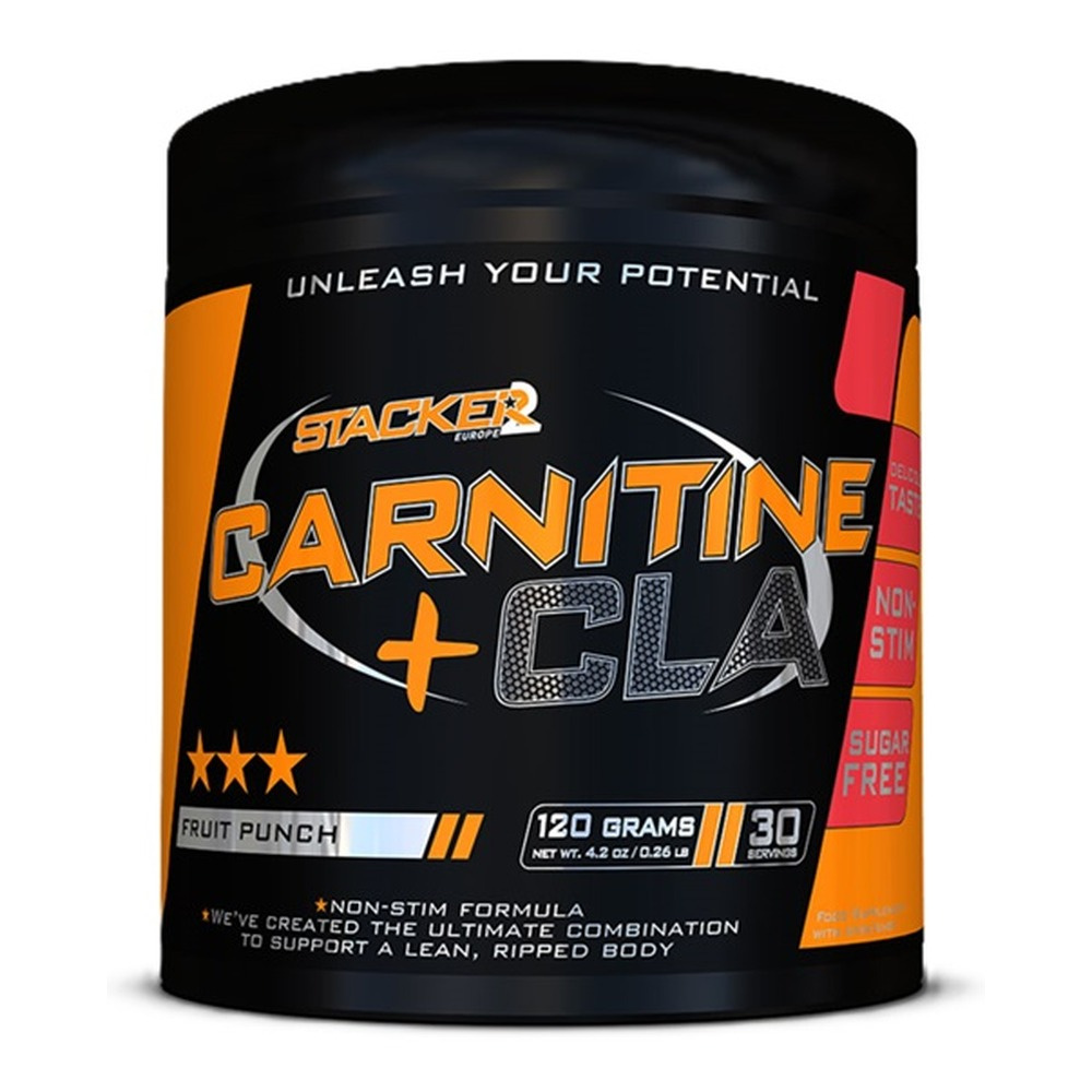 Stacker2 Europe Carnitine + CLA, Fruit Punch - 120g