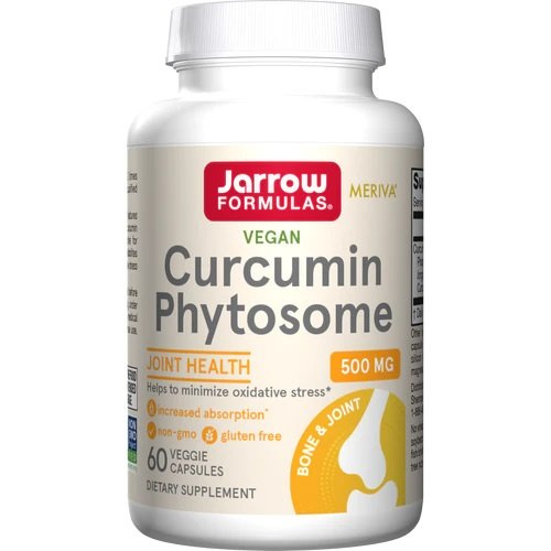 Jarrow Formulas Kurkumina Fitosomalna Meriva 500mg na Wsparcie Antyoksydacyjne i Zdrowe Stawy 60 Kapsułek