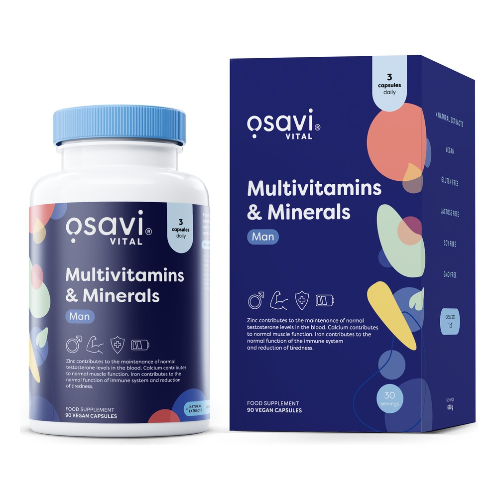 Osavi Multiwitamina i Minerały Mężczyzna 90 wegańskich kapsułek