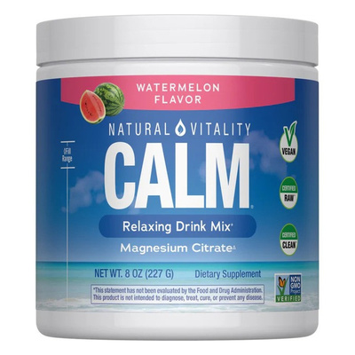 Natural Vitality Calm Magnez w Proszku Arbuzowy Na Relaks i Stres 226g