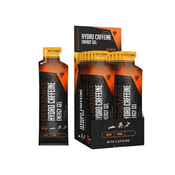 Trec Nutrition Endurance Hydro Caffeine Energy Gel, Bitter Orange - 12 x 60 ml.