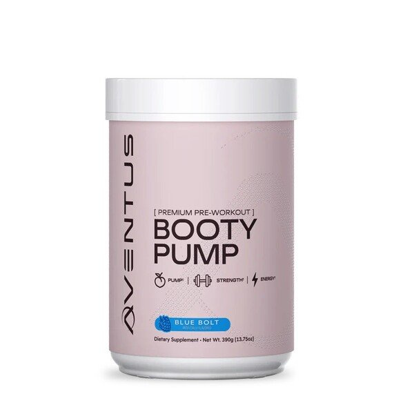 Aventus Supplements Booty Pump Blue Bolt Przedtreningówka na Wzmocnienie Pośladków 390g