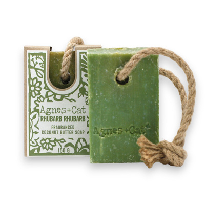 Agnes + Cat Soap On A Rope - Rhubarb Rhubarb