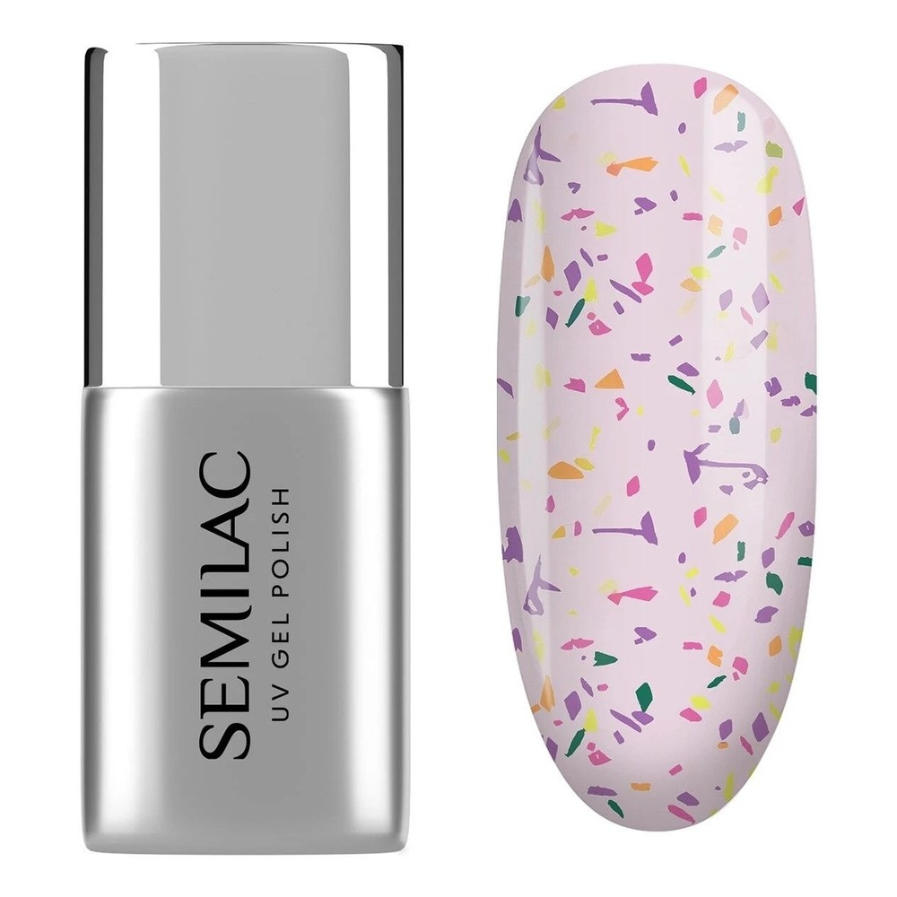 Semilac Top Coat Matowy Violet Galaxy 7ml