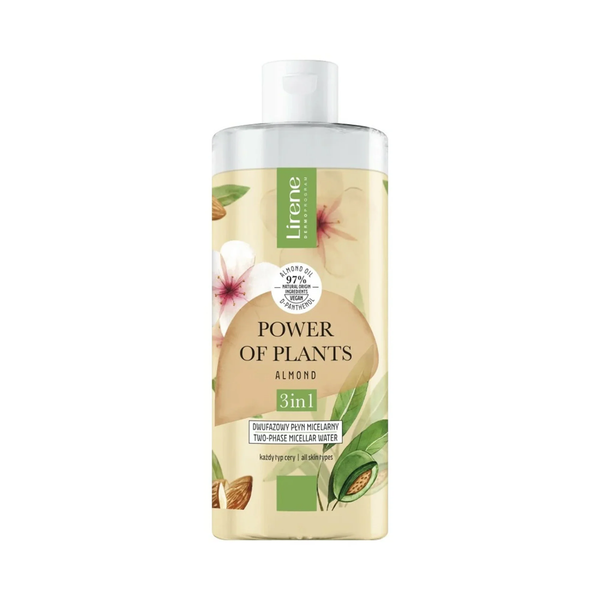 Lirene Power Of Plantis Dwufazowy Płyn Micelarny 3w1 Migdał 400ml