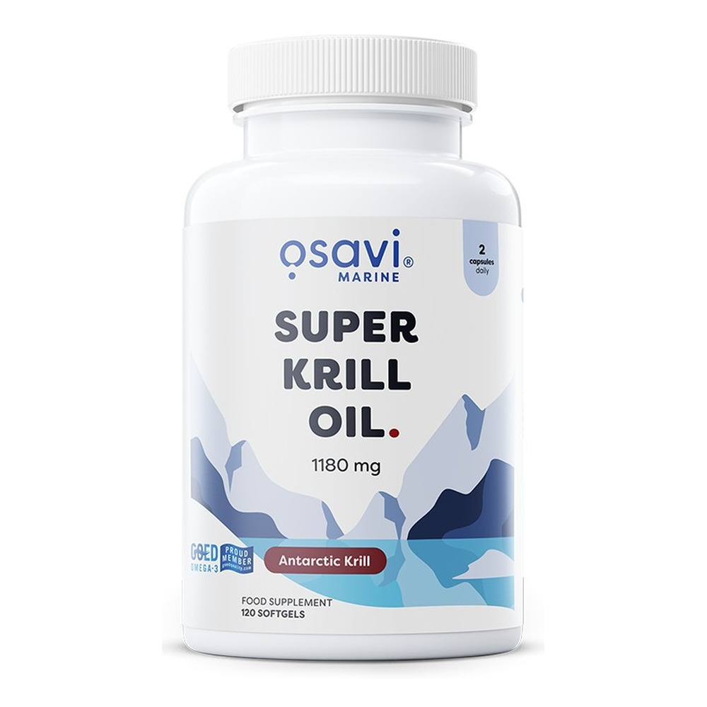 Osavi Super Olej z Kryla 1180mg na Serce i Wątrobę 120 Kapsułek