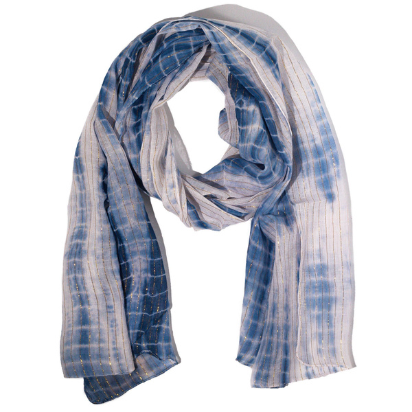 Nomad Sari Party Shine Scarf – Dusky Blue (180×50cm)