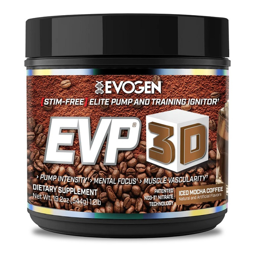 Evogen EVP 3D Przedtreningówka w Proszku Bez Stymulantów na Pompę Mięśniową i Skupienie 544g