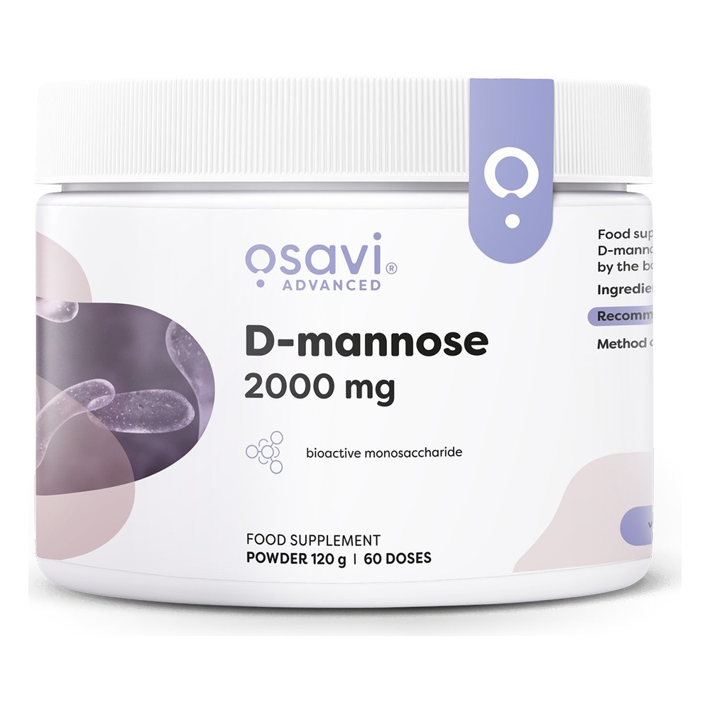 Osavi D mannoza w Proszku 2000mg 120g Wsparcie Układu Moczowego
