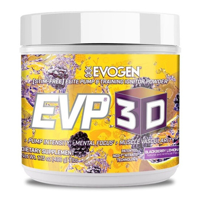 Evogen EVP 3D Przedtreningówka bez stymulantów, Jeżynowa Lemoniada 496g