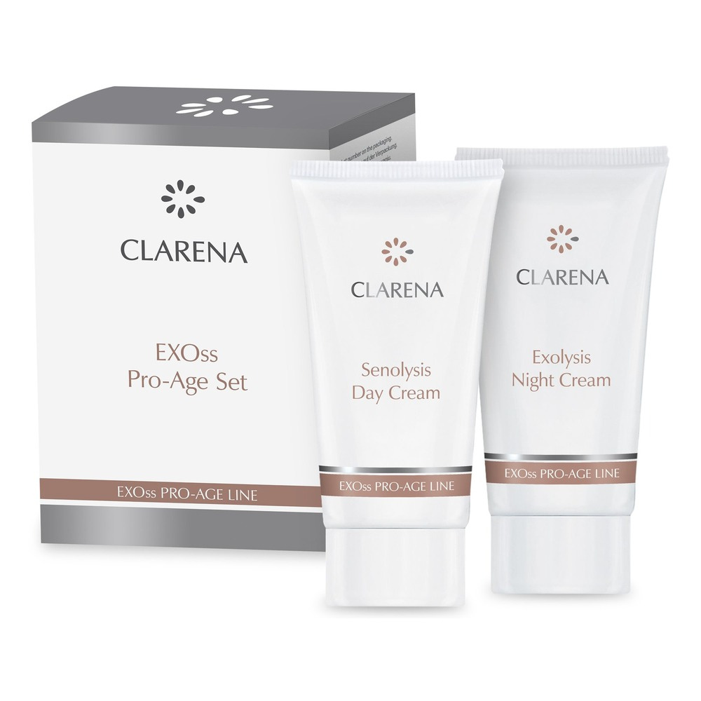 Clarena Exoss Pro Age Zestaw Senolityczny i Egzosomalny Krem 2x30ml