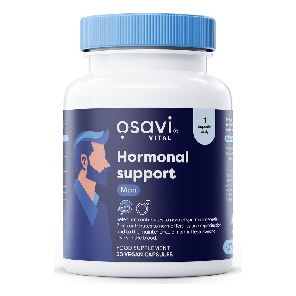 Osavi Hormonal Support Man Wsparcie Hormonalne dla Mężczyzn 30 Wegańskich Kapsułek