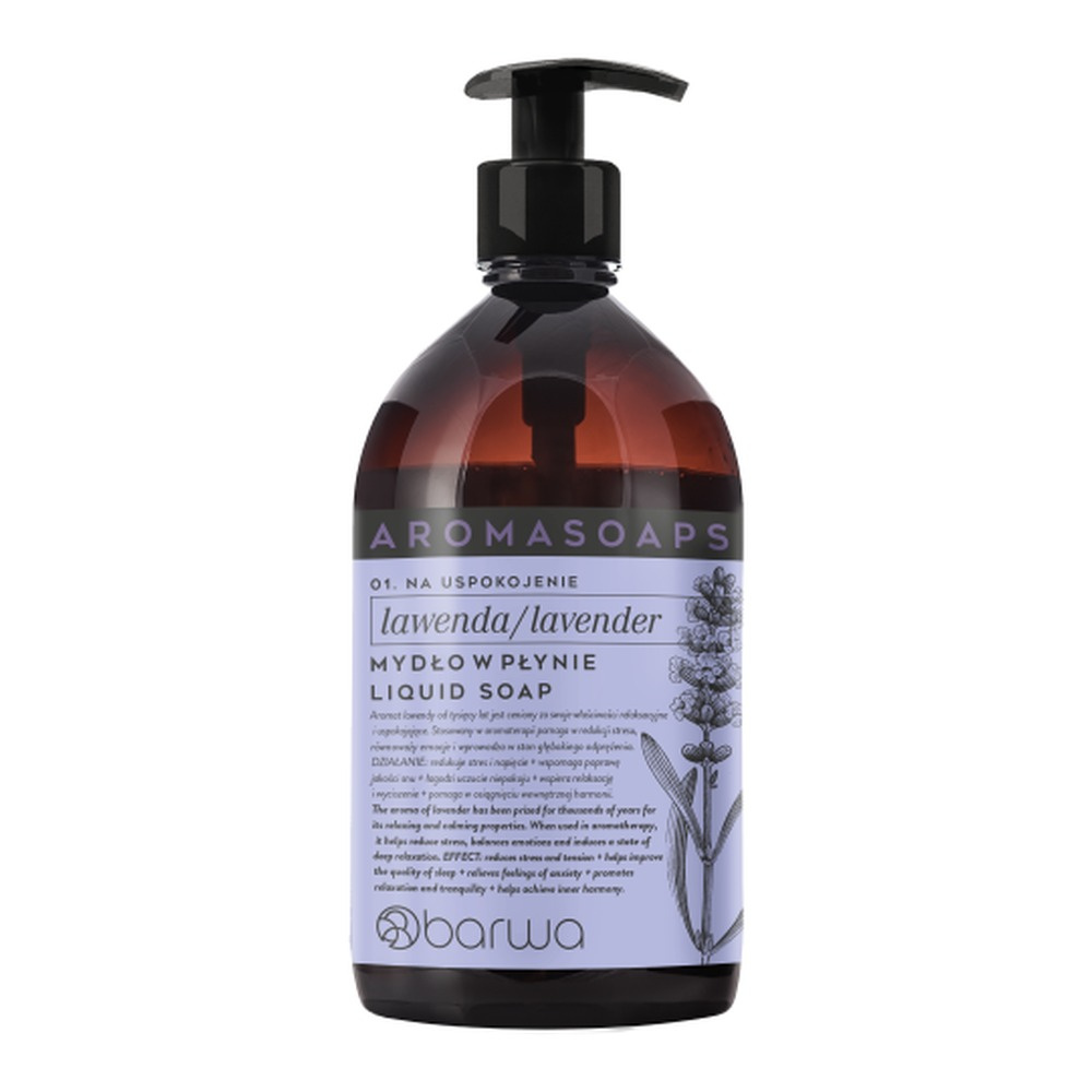 Barwa Aroma Soaps Mydło w Płynie na Uspokojenie Lawenda 500ml