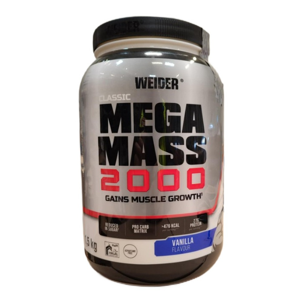 Weider Mega Mass 2000, Vanilla - 1500g