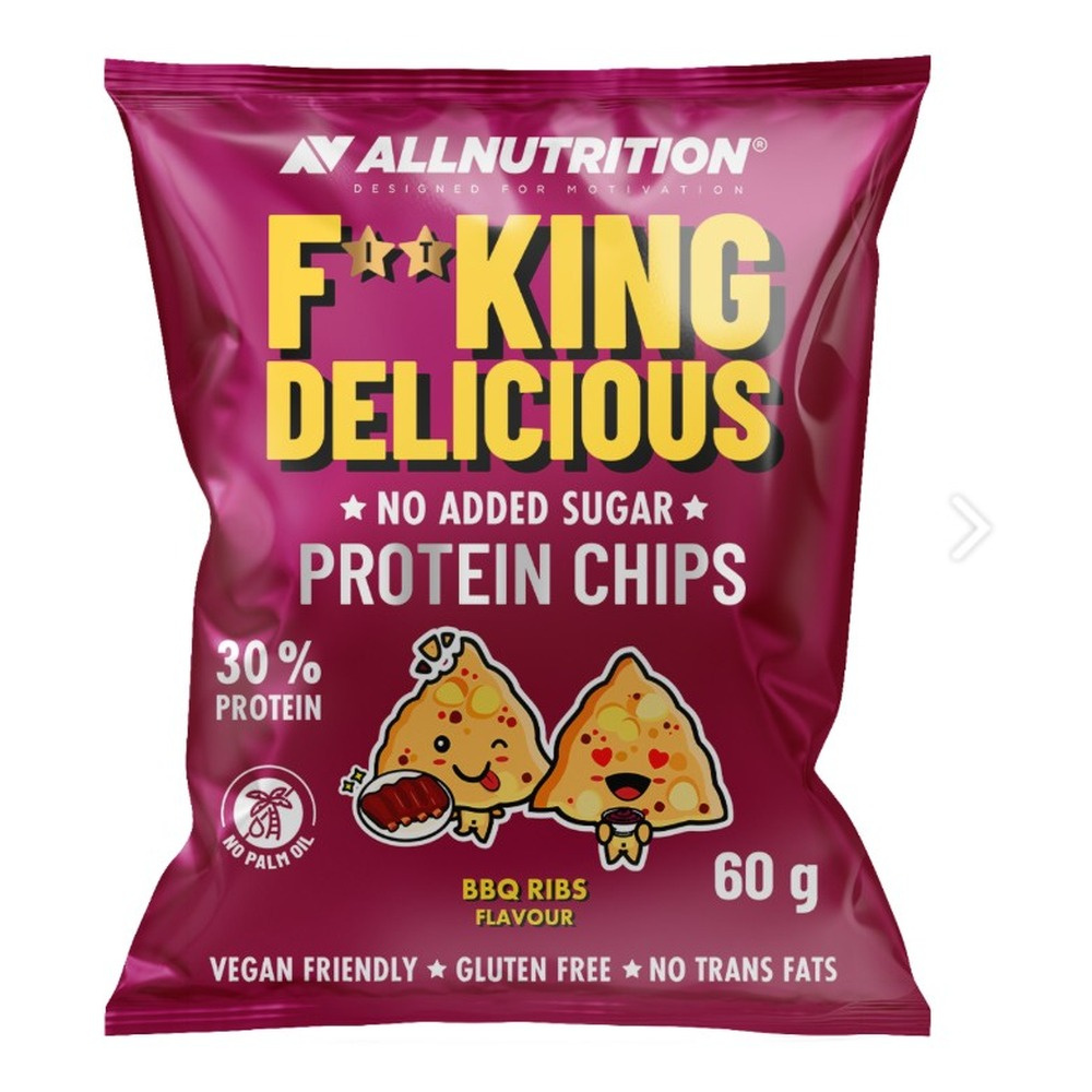 Allnutrition Fitking Delicious Protein Chips Żeberka Barbecue 60g