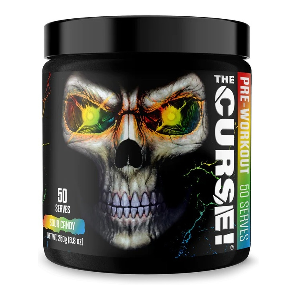 JNX Sports The Curse Przedtreningówka Kwaśny Cukierek Na Energię Skupienie i Pompę Mięśniową 250g