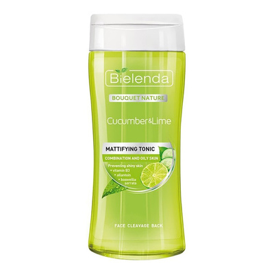 Bielenda Tonik Matujący Ogórek i Limonka do Cery Mieszanej i Tłustej 200ml