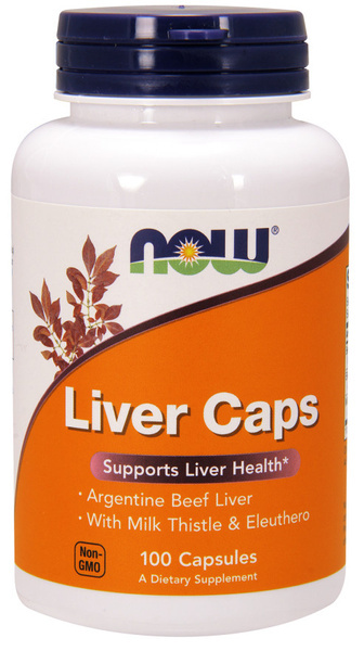NOW Foods Liver Caps Naturalne Wsparcie Wątroby100 Kapsułek