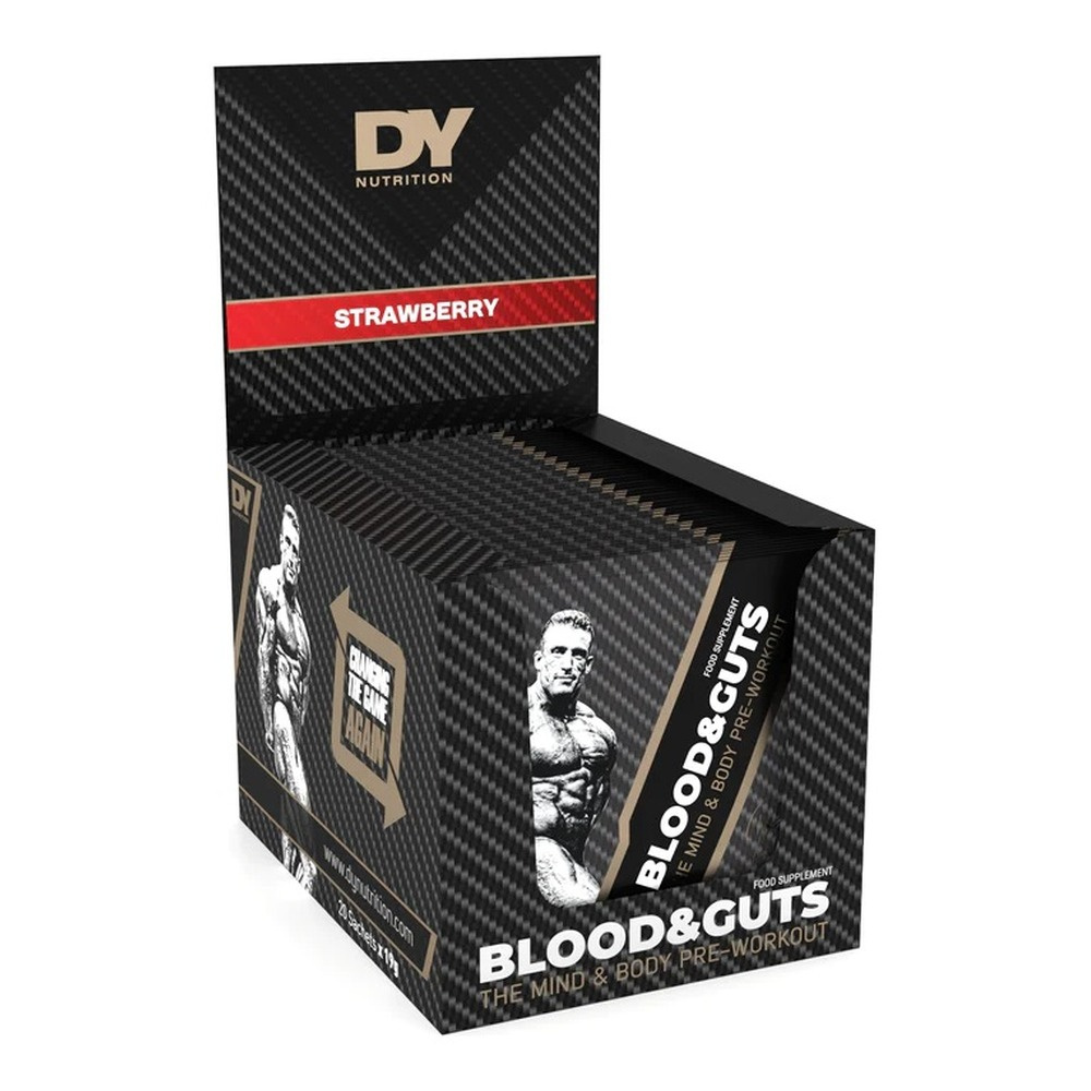 Dorian Yates Blood and Guts Przedtreningówka w Saszetkach Truskawkowa 20 x 19g