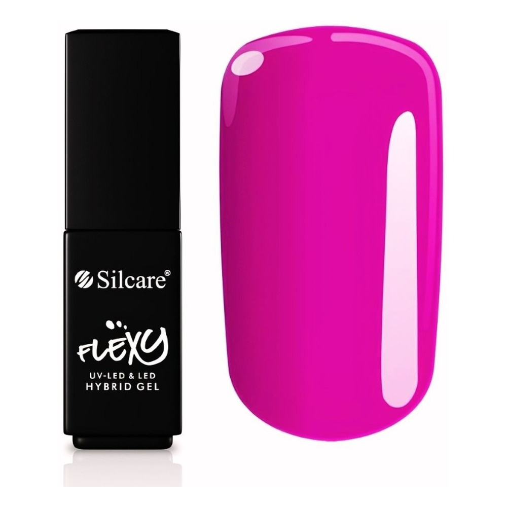Silcare Flexy lakier hybrydowy UV/LED 128 Deep Fuchsia 4.5g