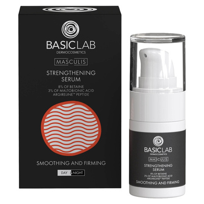 BasicLab Masculis Wzmacniające Serum do Twarzy z Argireliną 15 ml