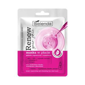 Bielenda Renew Your Skin Regeneracyjna Maska w Płacie z Witaminą C 1 Sztuka