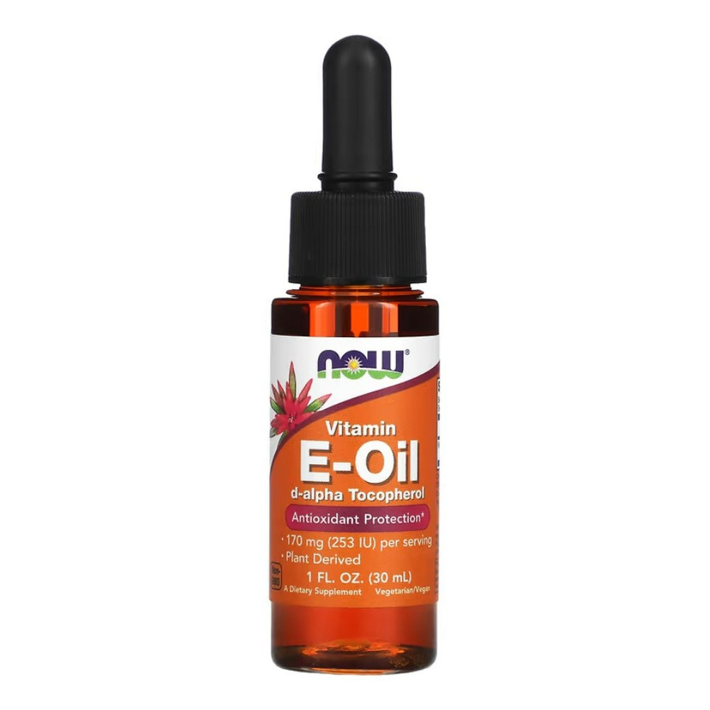 NOW Foods Witamina E w Olejku Na Skórę i Jako Antyoksydant 30ml
